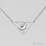 Moonstone Necklace-Poetic Spirit - Gemstone Silver Jewelry