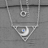 Moonstone Necklace-Poetic Spirit - Gemstone Silver Jewelry