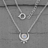 Moonstone Necklace-Secret Paragon - Gemstone Silver Jewelry