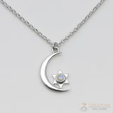 Moonstone Necklace-Serene Night - Gemstone Silver Jewelry