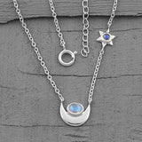 Moonstone Necklace-Vista Sky - Gemstone Silver Jewelry