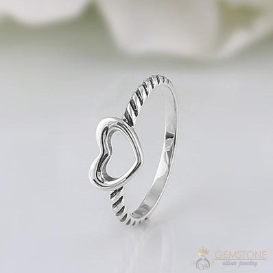 Silver Ring-Braids Of Cupid