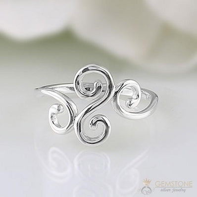 Silver Ring-Cheeky swirls