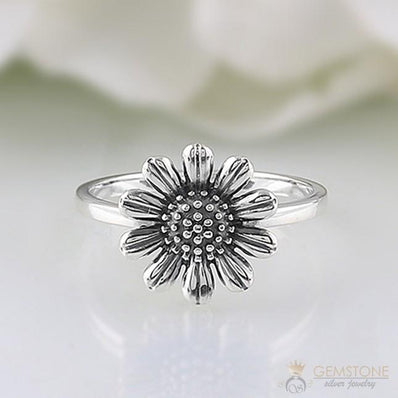 Silver Ring-Daisy Bloom
