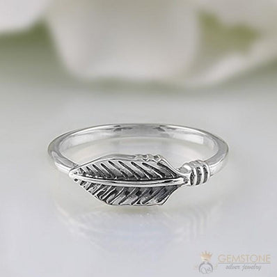 Silver Ring-Dreamy Feather