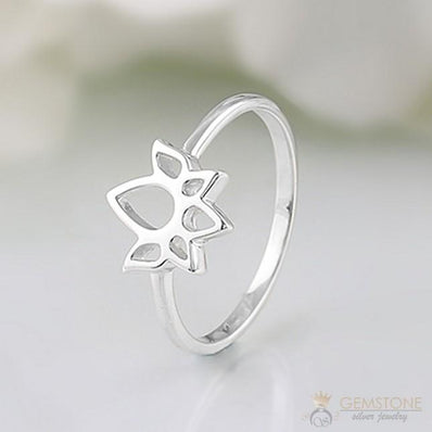 Silver Ring-Exotic Lotus