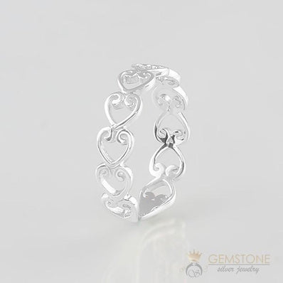 Silver Ring-Heart Trail