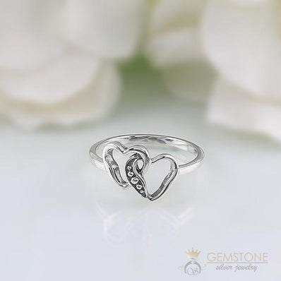 Silver Ring-Hearty Closeness