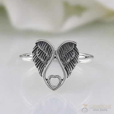 Silver Ring-Manzana Feathers