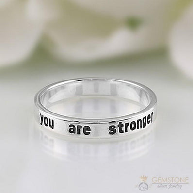 Plain silver Ring-Motivate Signet