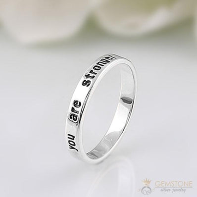 Plain silver Ring-Motivate Signet