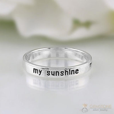 Silver Ring-Sunshine Signet