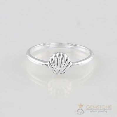 Silver Ring-Tiny Seashell