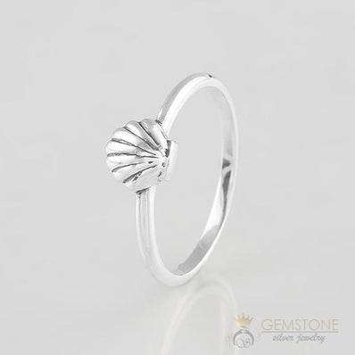 Silver Ring-Tiny Seashell
