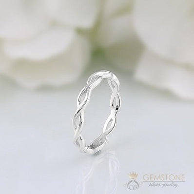 Silver Ring-Weaved Lace