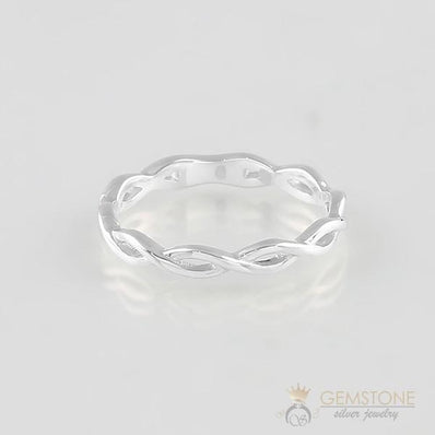 Silver Ring-Weaved Lace