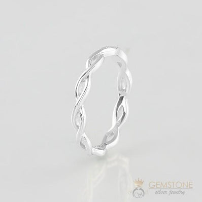 Silver Ring-Weaved Lace