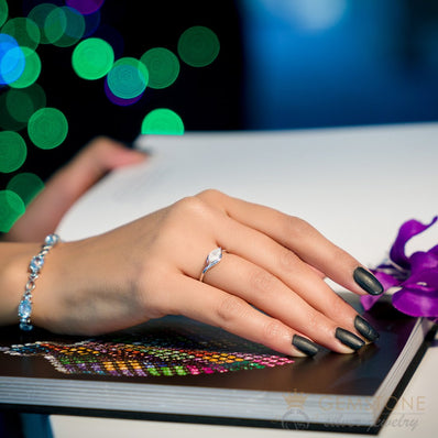 Moonstone Ring-Eagle Eye - Gemstone Silver Jewelry