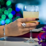 Moonstone Ring-Pliant Morning - gemstonesilverjewelryus