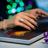 Moonstone Ring-Pliant Morning - gemstonesilverjewelryus