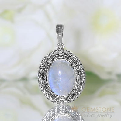 Moonstone Pendant-Timeless - Gemstone Silver Jewelry