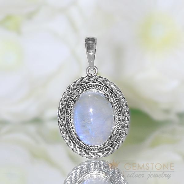 Moonstone Pendant-Timeless - Gemstone Silver Jewelry