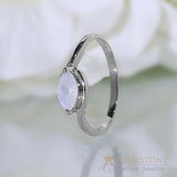 Moonstone Ring-Eagle Eye - Gemstone Silver Jewelry